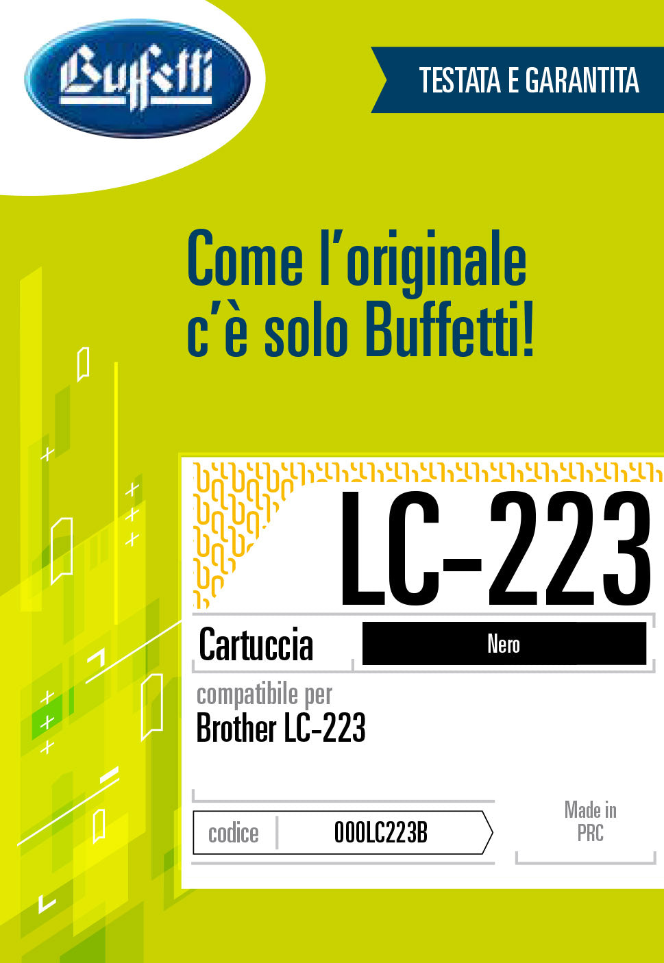 Brother Cartuccia ink jet - Compatibile LC-223 LC-223B - Nero - 550 pag