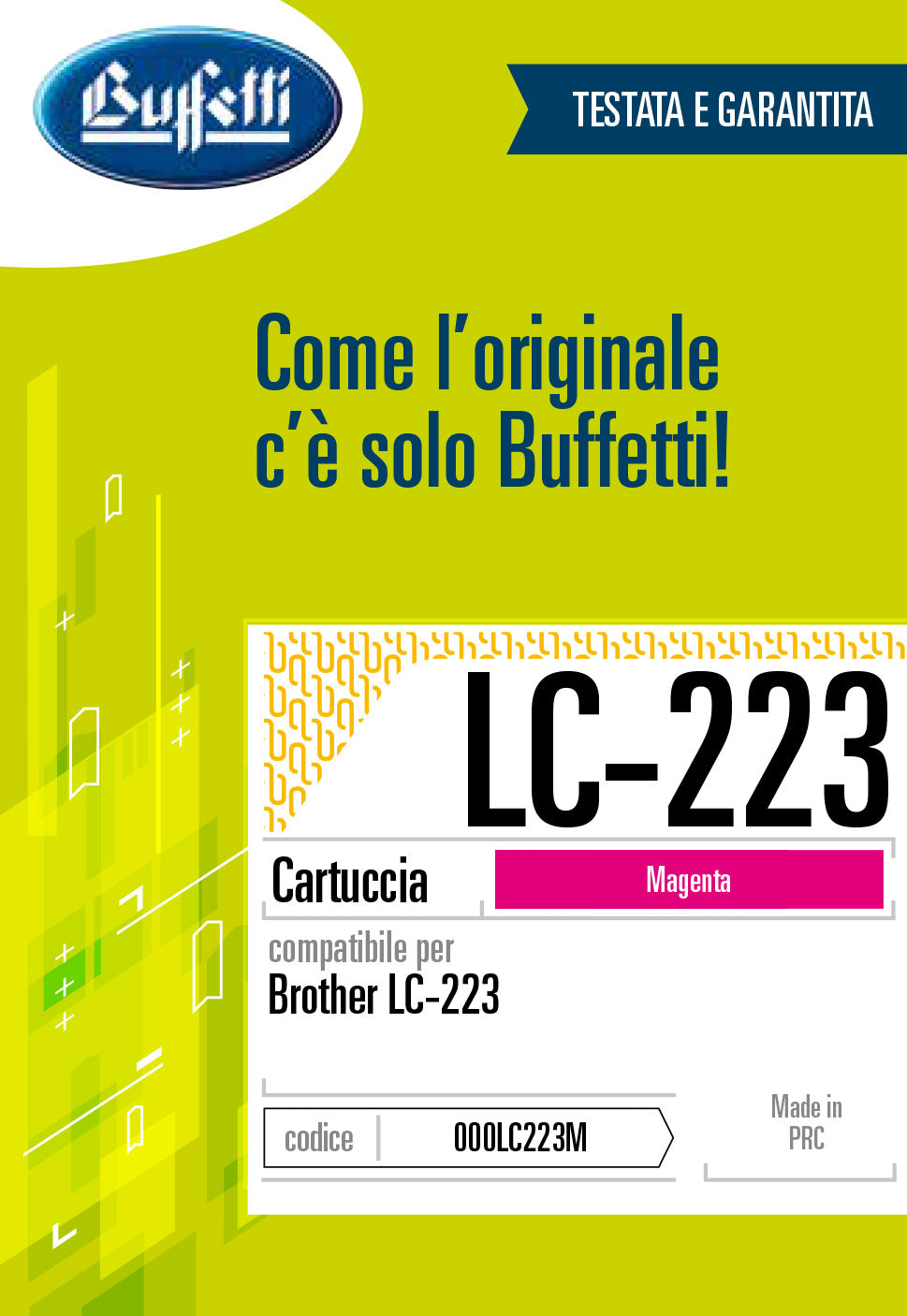 Brother Cartuccia ink jet - Compatibile LC-223 LC-223M - Magenta - 550 pag