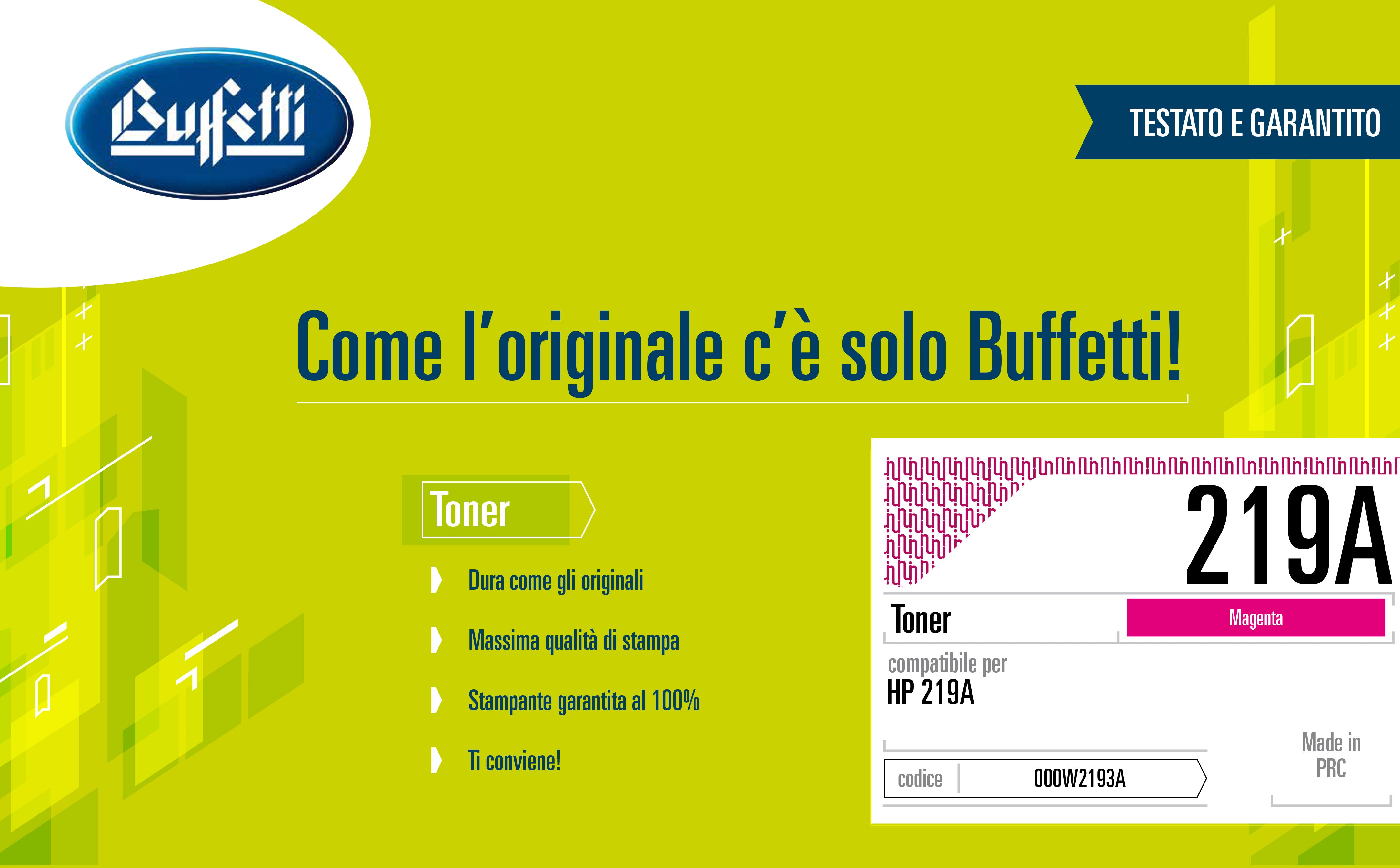 Toner HP - Compatibile 219A W2193A - Magenta - 1.200 pag