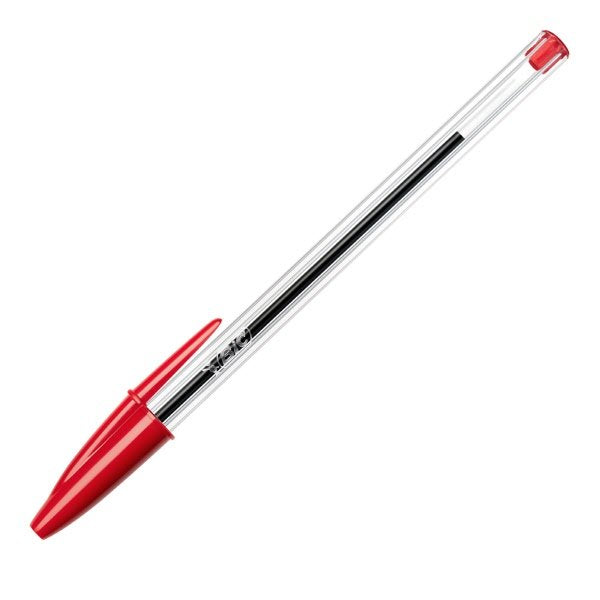 Penna a sfera Cristal® - rossa - Tratto medio