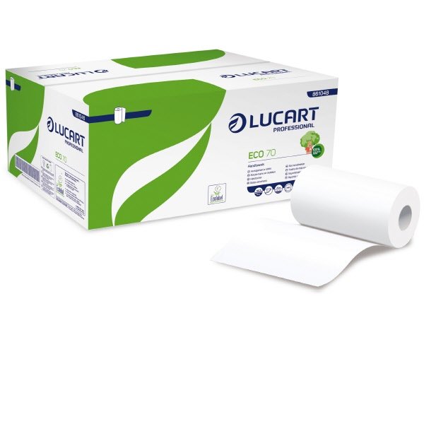 Asciugamani in rotolo eco - F.to 22,80x70 mt