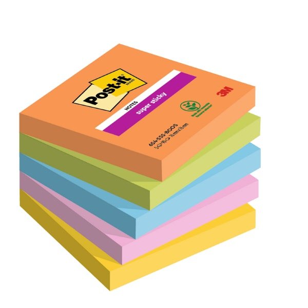 Blocchetti Post-it® Note Super Sticky colorati