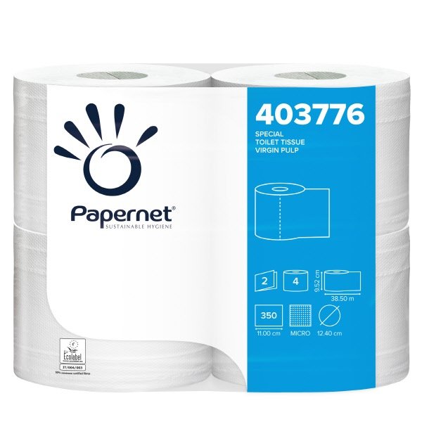 Carta igienica in rotolo Standard 2 veli - 350 strappi - F.to 9,5x38,5 mt