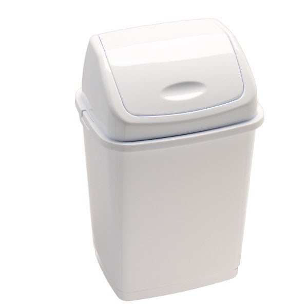 Pattumiera basculante 35 litri - colore bianco - F.to 36x29x55 cm