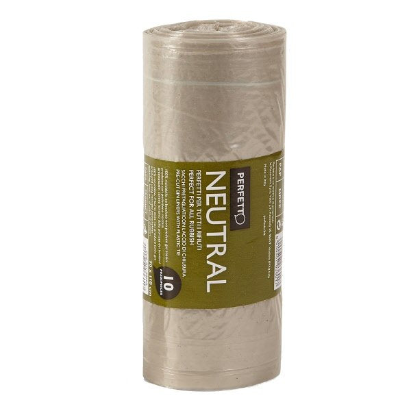 Conf. 10 sacchi per rifiuti trasparenti - 120 litri - F.to 70x110 cm