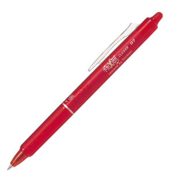 Penna a sfera cancellabile a scatto Frixion Ball Clicker - rosso - Tratto fine