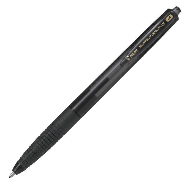 Penna a sfera a scatto Supergrip-G - nero - Tratto medio
