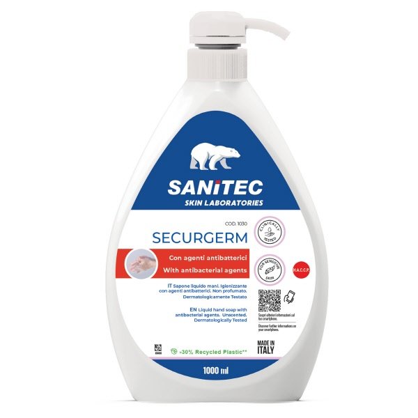 Sanitec - Sapone liquido  Securgerm con antibatterico - 1 litro
