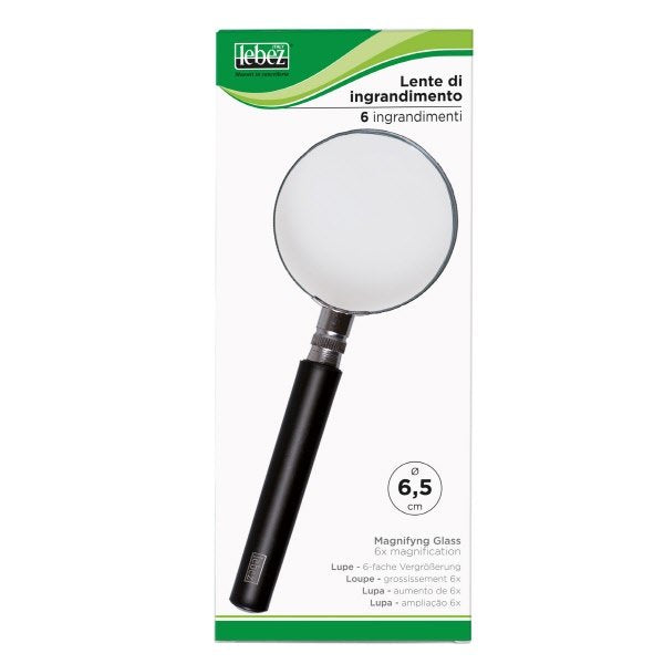 Lente di ingrandimento 1122 - diametro 6,5 cm - nero