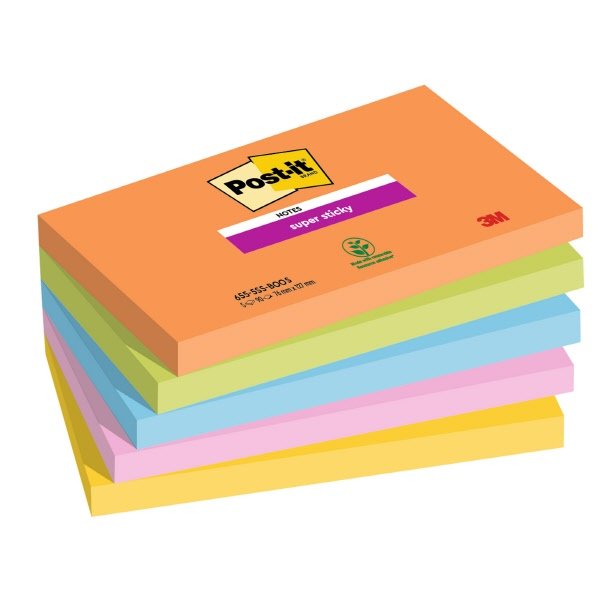 Blocchetti Post-it® Note Super Sticky - 76x127 mm - Boos Boost