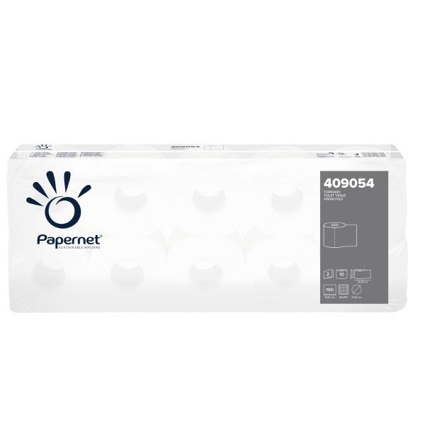 Carta igienica in rotolo Standard 2 veli - 190 strappi - F.to 9,5x21 mt