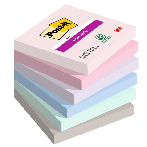 Blocchetti Post-it® Note Super Sticky - 76x76 mm - Soul Soulful