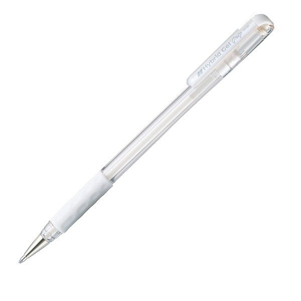 Roller gel Hybrid Grip Luna K118 - punta 0,8mm - bianco  - Pentel