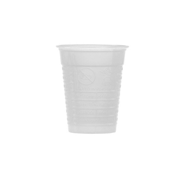 Bicchieri in PS marcato - colore bianco - 80 ml da caffè
