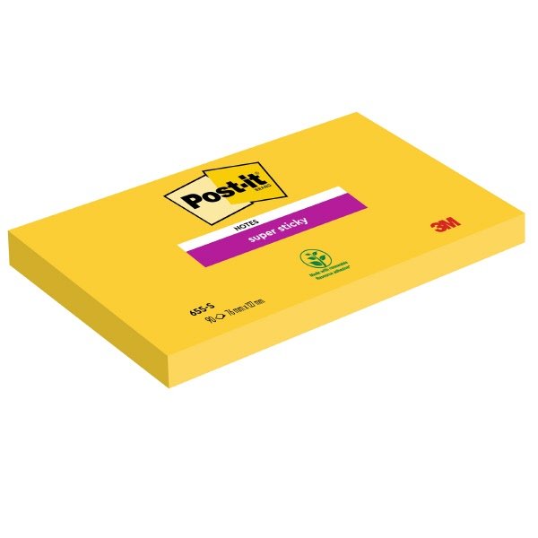 Blocchetti Post-it® Note Super Sticky - 76x127 mm - giallo oro