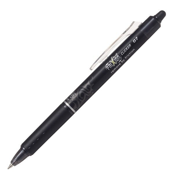 Penna a sfera cancellabile a scatto Frixion Ball Clicker - nero - Tratto fine