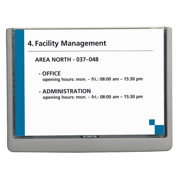 Targa click sign Durable - 21x14,9 cm