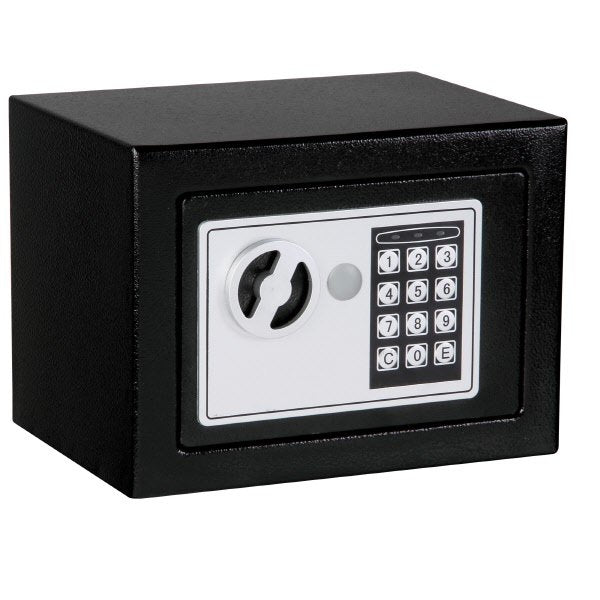 Cassaforte di sicurezza con serratura elettronica 230EF 23x17x17 cm - nero