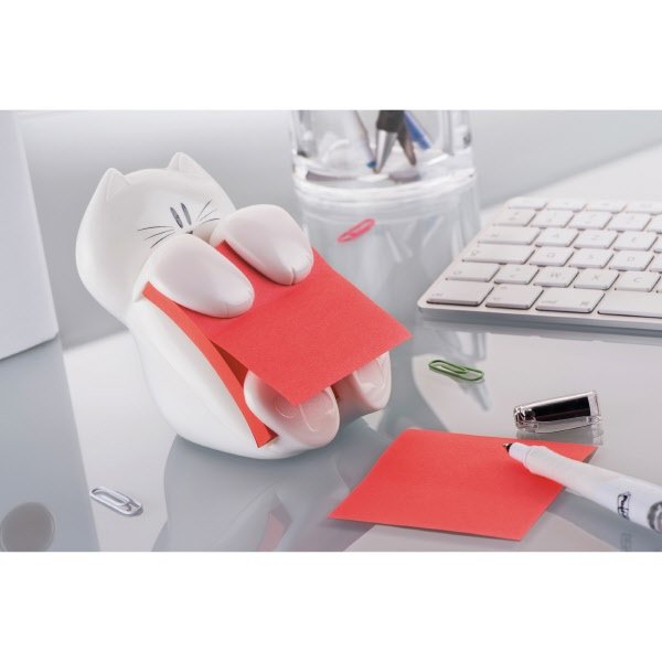 Dispenser Post-it® Z-Notes Gatto - rosso rubino
