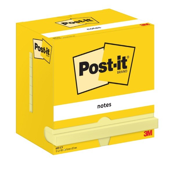 Foglietti Post-it Note - 76x127 mm - Giallo Canary