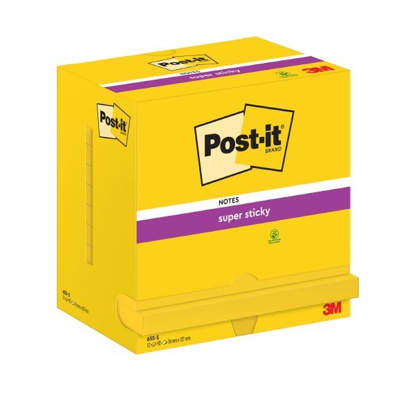 Blocchetti Post-it® Note Super Sticky - 76x127 mm - giallo oro