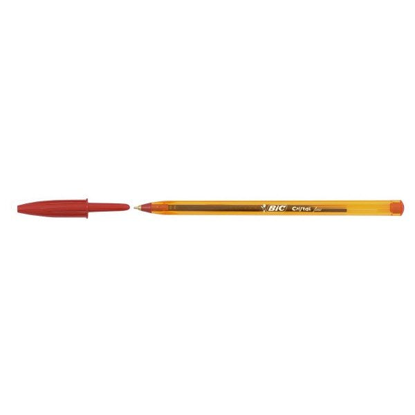 Penna a sfera Cristal® - rosso - Tratto fine
