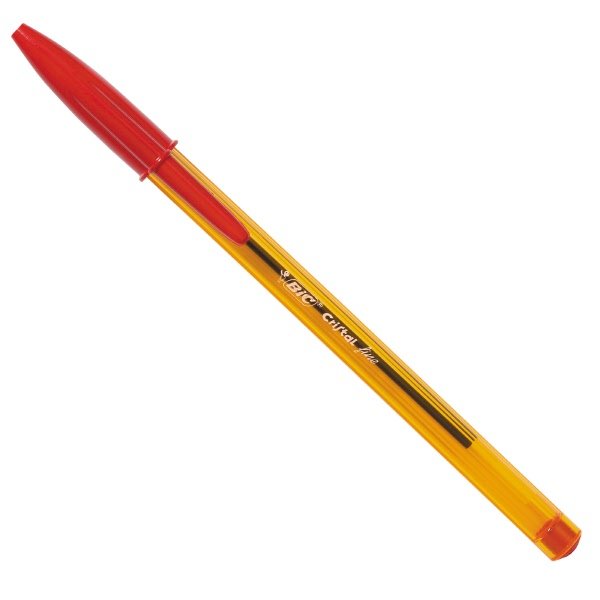 Penna a sfera Cristal® - rosso - Tratto fine