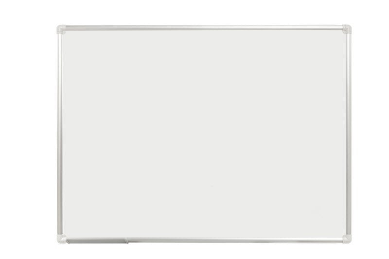 Lavagna magnetica bianca - cornice in alluminio - 90x120 cm