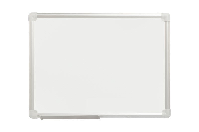 Lavagna magnetica bianca - cornice in alluminio - 45x60 cm