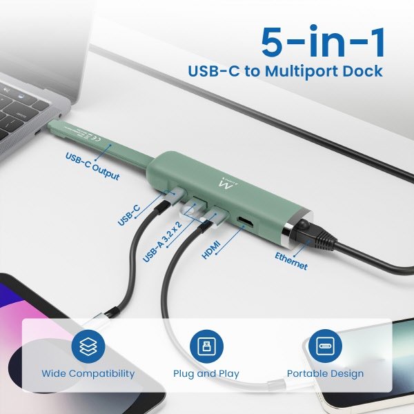 Dock multiporte 5 in 1