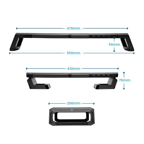 Supporto per monitori con illuminazione RGB