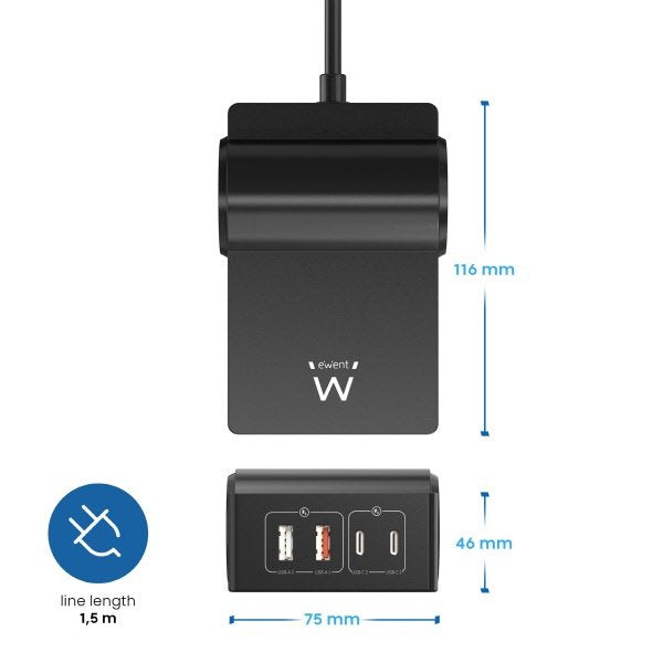 Stazione di ricarica USB GaN - 65W