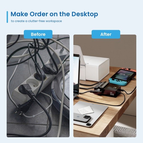 Stazione di ricarica USB GaN - 65W