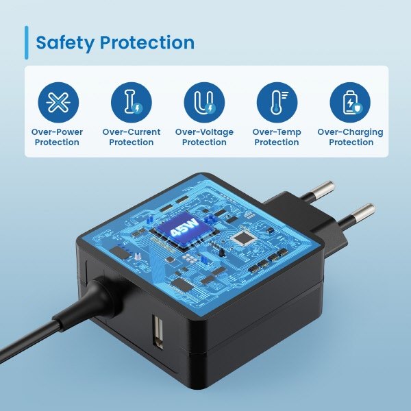 Caricabatterie per notebook - 45W