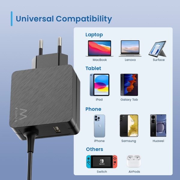 Caricabatterie per notebook - 45W