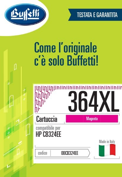 Cartuccia ink jet HP - Compatibile 364XL CB324EE - Magenta - 850 pag