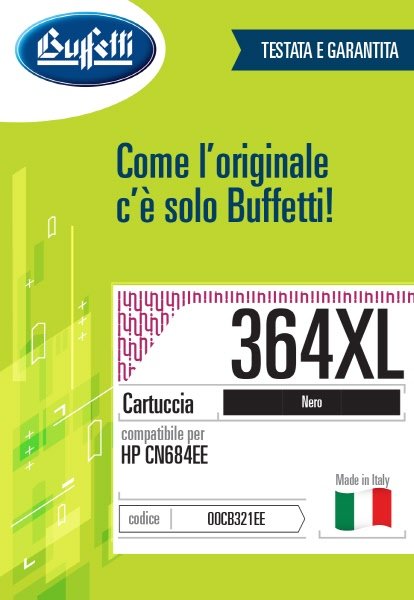 Cartuccia ink jet HP - Compatibile 364XL CN684EE - Nero - 700 pag