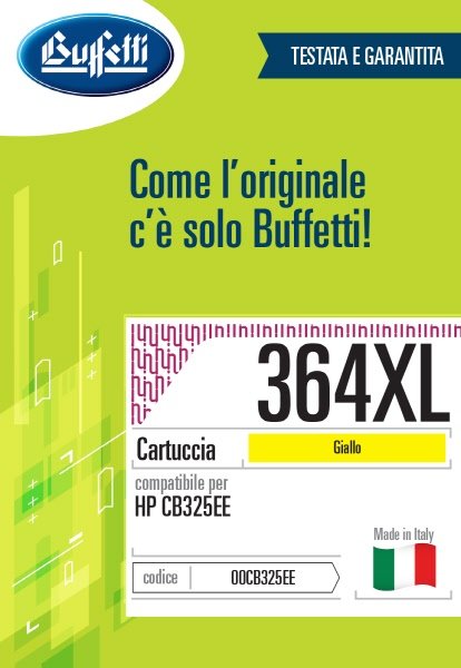 Cartuccia ink jet HP - Compatibile 364XL CB325EE - Giallo - 850 pag