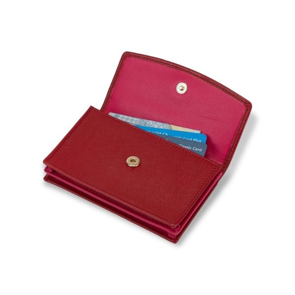 Porta carte Mabel - rosso scarlatto