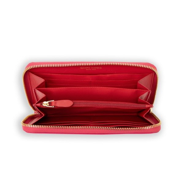 Portafoglio con zip Martha - fucsia