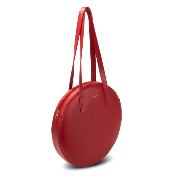Borsa tote midi Sonia - rosso ciliegia