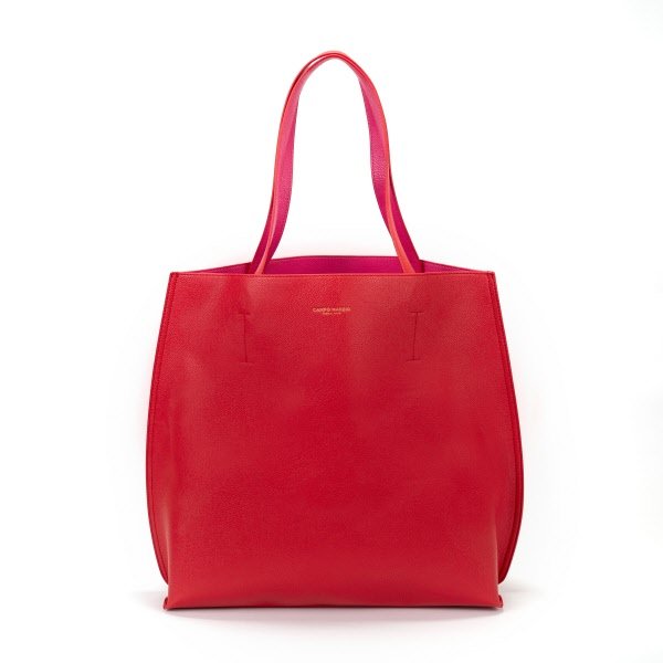 Borsa tote iconica - rosso ciliegia