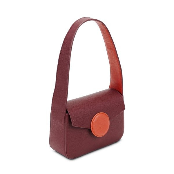 Borsa a spalla Vera - rosso rubino scuro