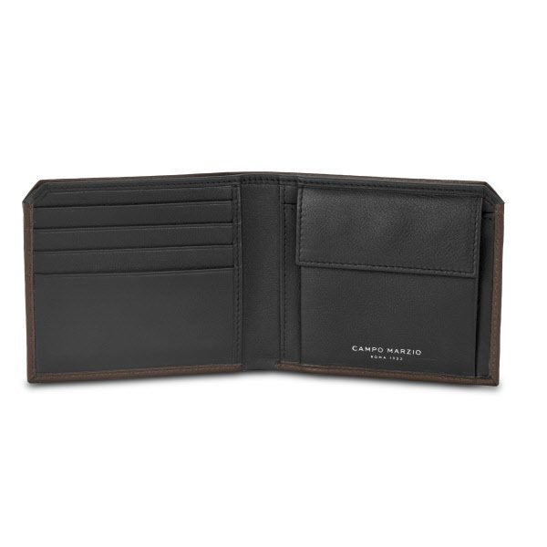 Portafoglio 4 carte Robin - marrone