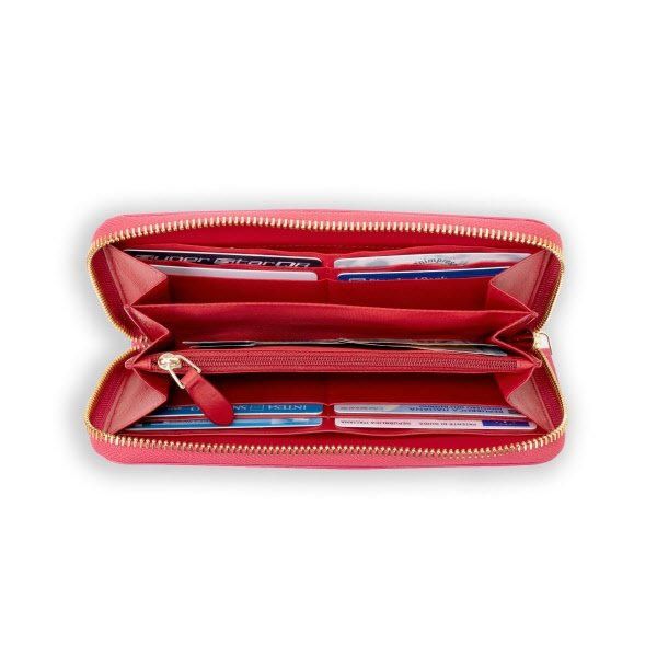 Portafoglio con zip Martha - fucsia