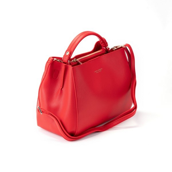 Borsa a mano Calypso - rosso ciliegia
