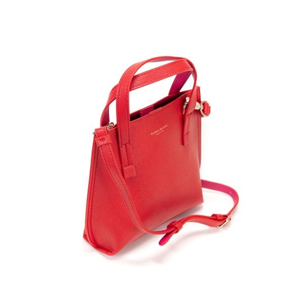 Borsa tote iconica mini - rosso ciliegia
