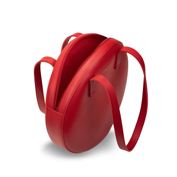 Borsa tote midi Sonia - rosso ciliegia