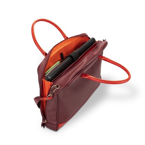 Borsa portadocumenti 15,6" Moda - rosso rubino scuro