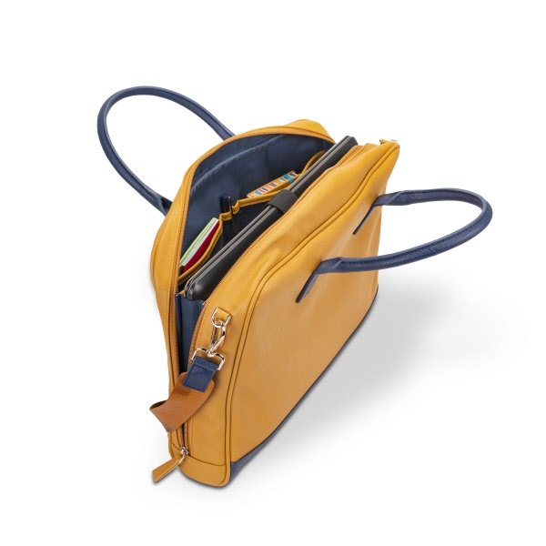 Borsa portadocumenti 15,6" Moda - giallo